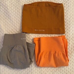 NVGTN shorts and bandeau bundle gym clothes